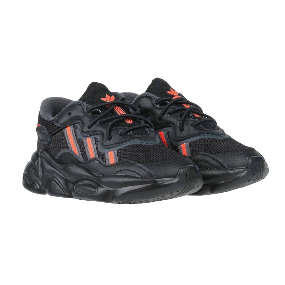 Toddler Adidas size 5C “Ozsweego EL I” black and Orange.